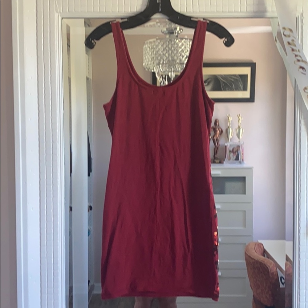 💄💋 Wet Seal Sequin Bodycon Dress - Picture 3 of 4